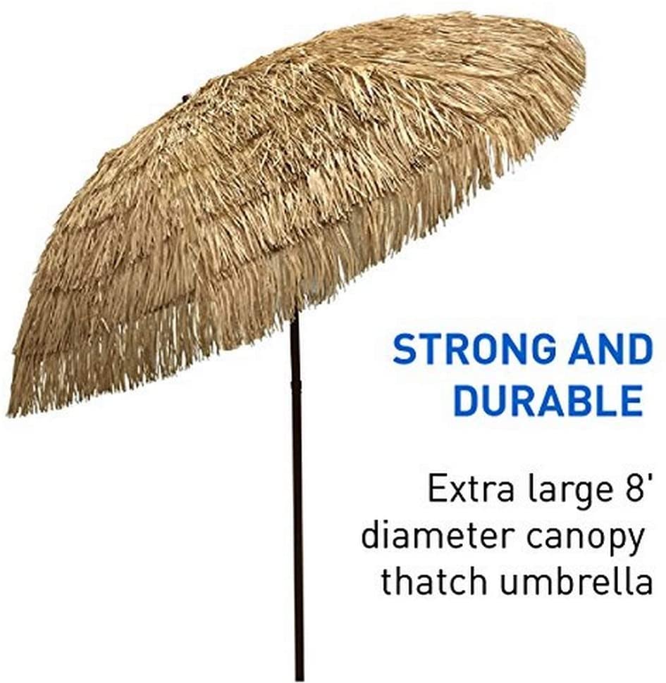 Part | 8′ Market Umbrella Top Only | Natural Tiki Thatch | Rental