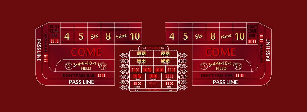 Part – Craps – 14′ Burgundy Casino Game Table Only | Rental Part – Craps – 14′ Burgundy Casino Game Table Only | Rental