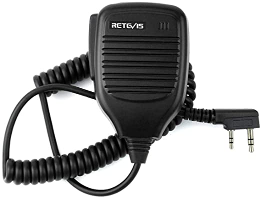 Retevis 2 Pin Speaker Mic Compatible with Baofeng UV-5R BF-888S BF-F8HP Kenwood Retevis H-777 RT21 RT22 RT27 H-777S Walkie Talkies Rental | Used – Purchase | Rental