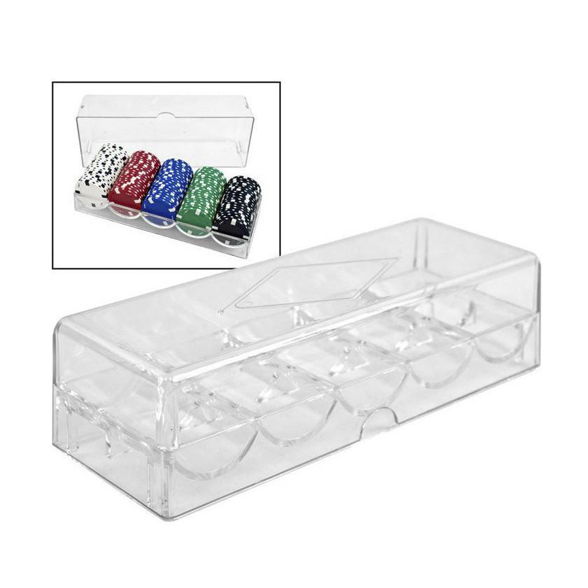 Part – Acrylic Poker Chip Rack & Cover (5 Row/100 Chip) – Clear | Rental Part – Acrylic Poker Chip Rack & Cover (5 Row/100 Chip) – Clear | Rental