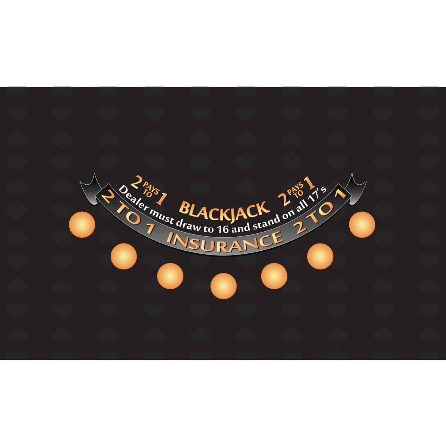 Part – 6′ Black Blackjack Casino Game Table Top Only | Rental Part – 6′ Black Blackjack Casino Game Table Top Only | Rental