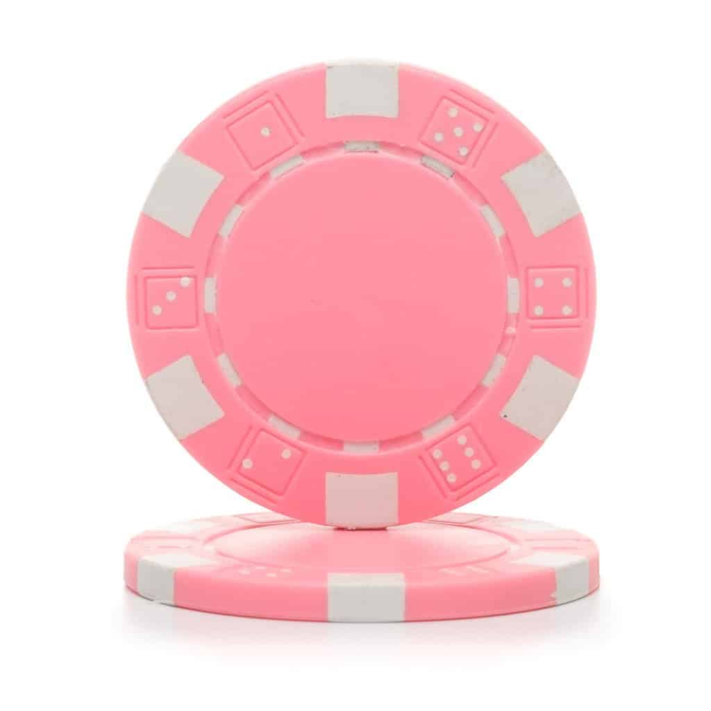 Part – Brybelly Pink Clay Composite Striped 11.5 Poker Chip | Rental Part – Brybelly Pink Clay Composite Striped 11.5 Poker Chip | Rental