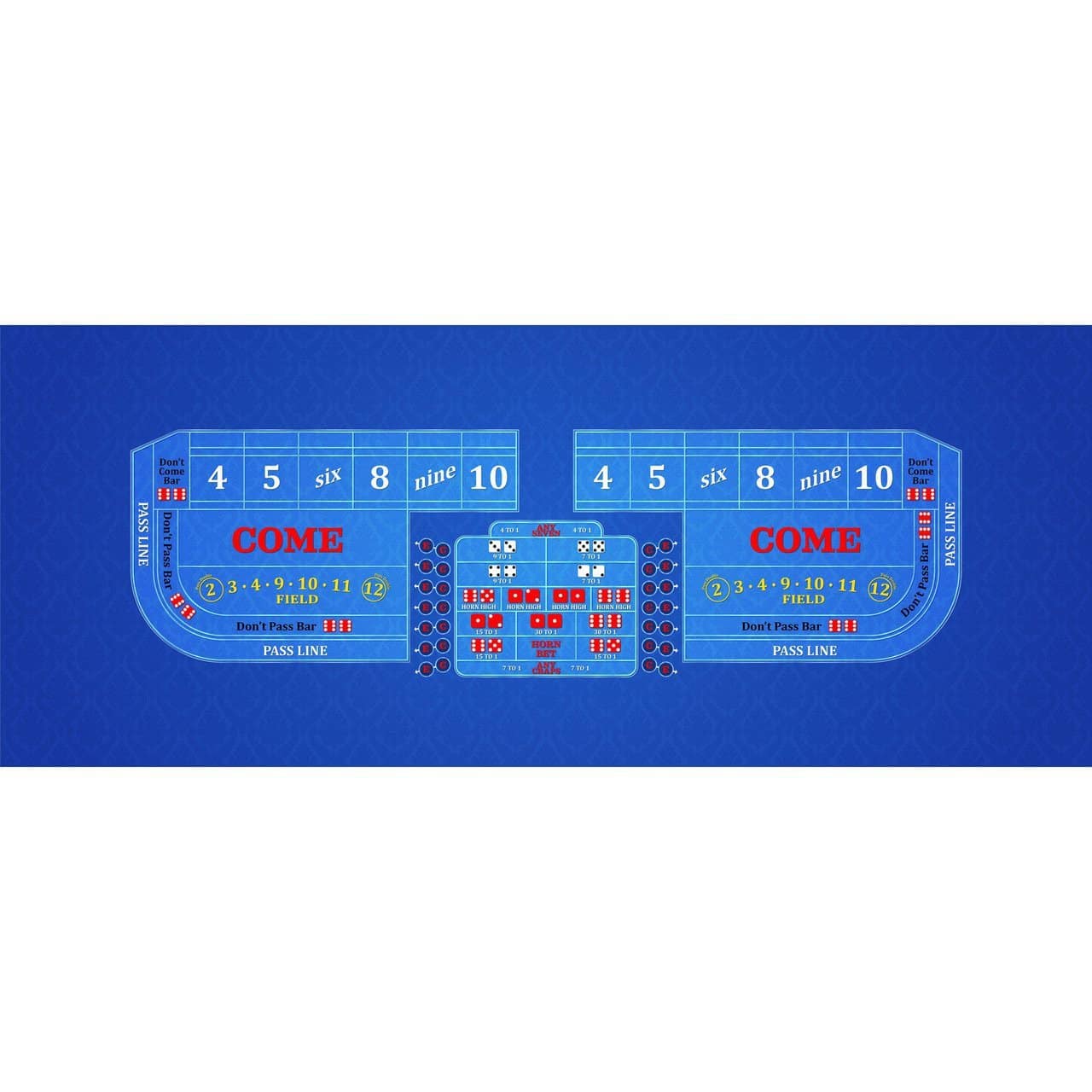 Part – Craps – 8′ Casino Game Table Top Only – Dark Blue | Rental Part – Craps – 8′ Casino Game Table Top Only – Dark Blue | Rental