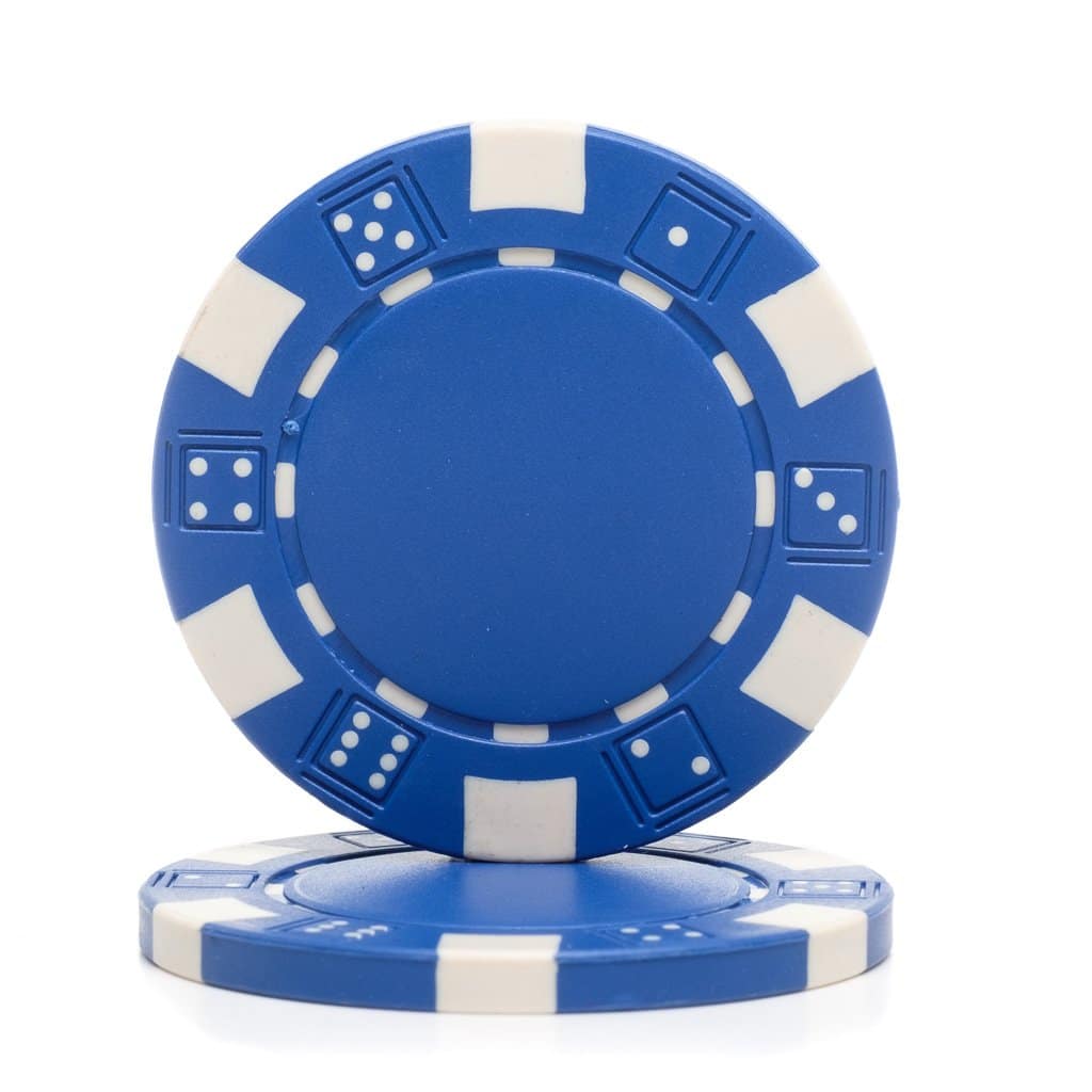Part – Brybelly Blue Clay Composite Striped 11.5 Poker Chip | Rental Part – Brybelly Blue Clay Composite Striped 11.5 Poker Chip | Rental