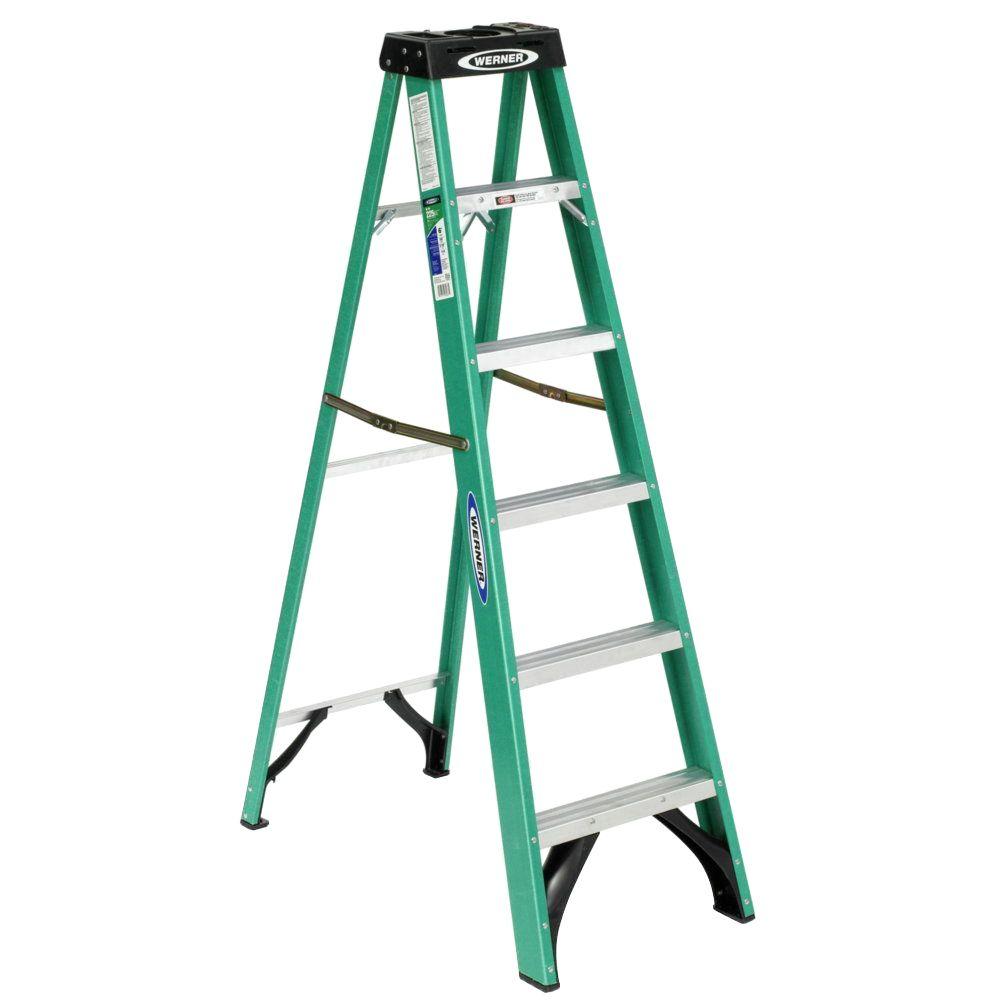 Ladder Green Fiberglass – 8′ | Rental