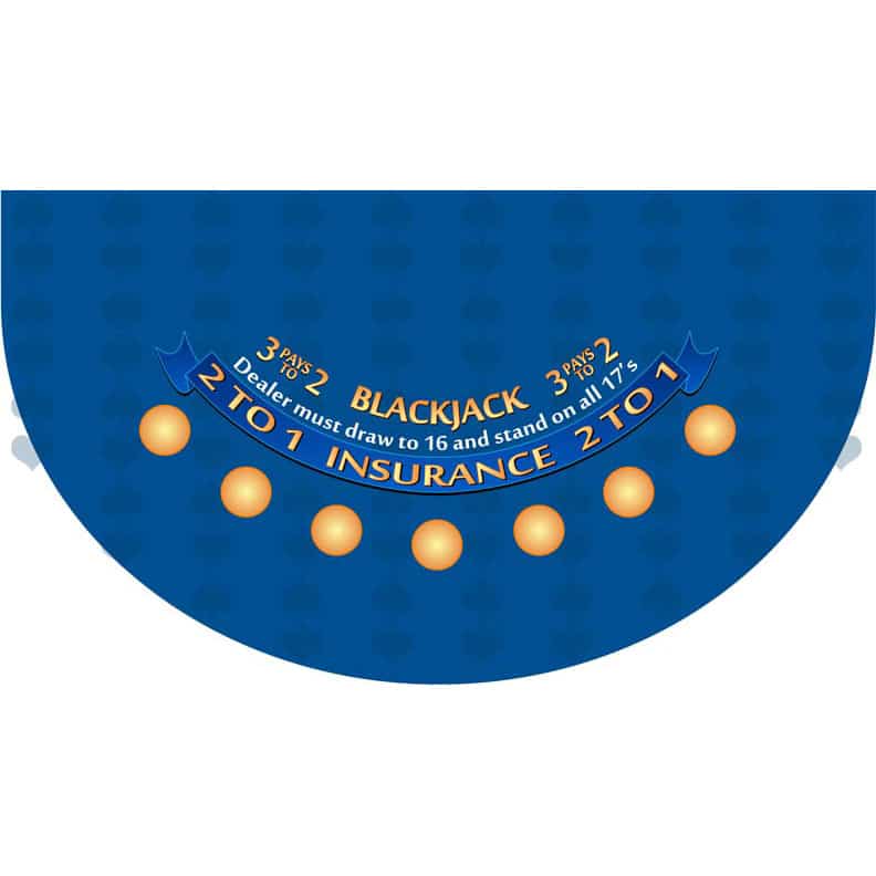 Part – 6′ Blue Blackjack Casino Game Table Top Only | Rental Part – 6′ Blue Blackjack Casino Game Table Top Only | Rental