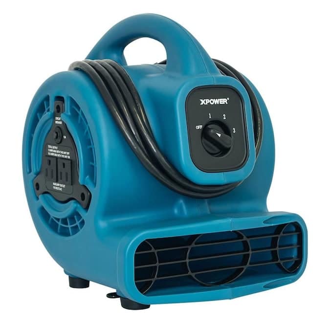 Air Fan – XPOWER 1/8-HP 600-CFM Centrifugal Daisy Chain Compatible Blower Fan | Rental