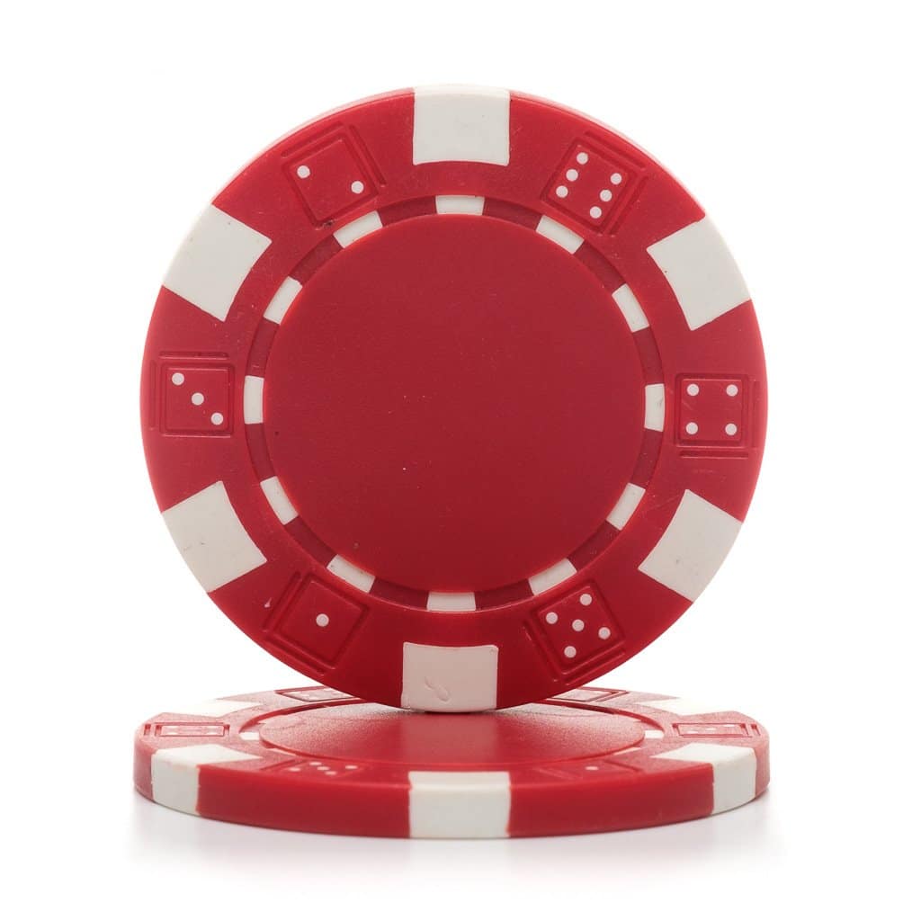 Part – Brybelly Red Clay Composite Striped 11.5 Poker Chip | Rental Part – Brybelly Red Clay Composite Striped 11.5 Poker Chip | Rental