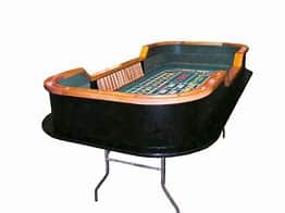 Part – Black Wood Roulette/Craps Casino Table Base Rail | Rental Part – Black Wood Roulette/Craps Casino Table Base Rail | Rental