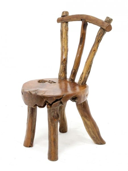 Kids Rustic Wooden Chair | Rental