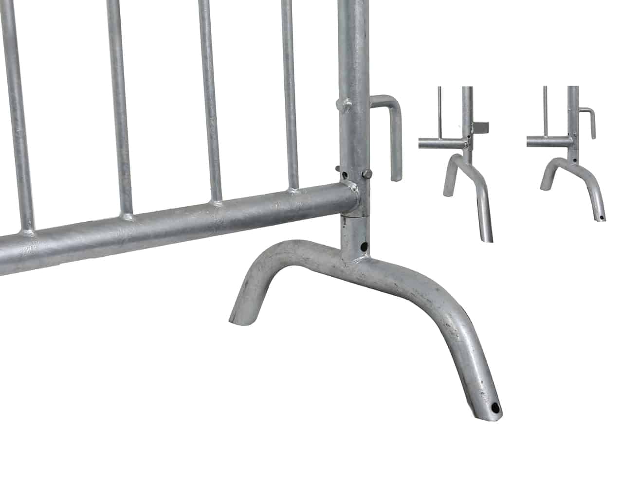 Part – 1.5″ Diameter Silver Bridge Barricade Base Frame | Rental