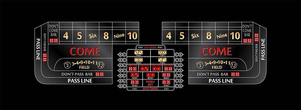 Part – 12′ Black Craps Casino Game Table Only | Rental Part – 12′ Black Craps Casino Game Table Only | Rental