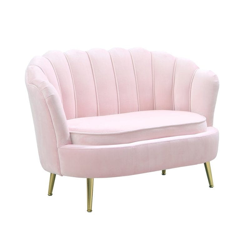 Kids Light Pink Seashell Loveseat Sofa | Rental Kids Light Pink Seashell Loveseat Sofa | Rental