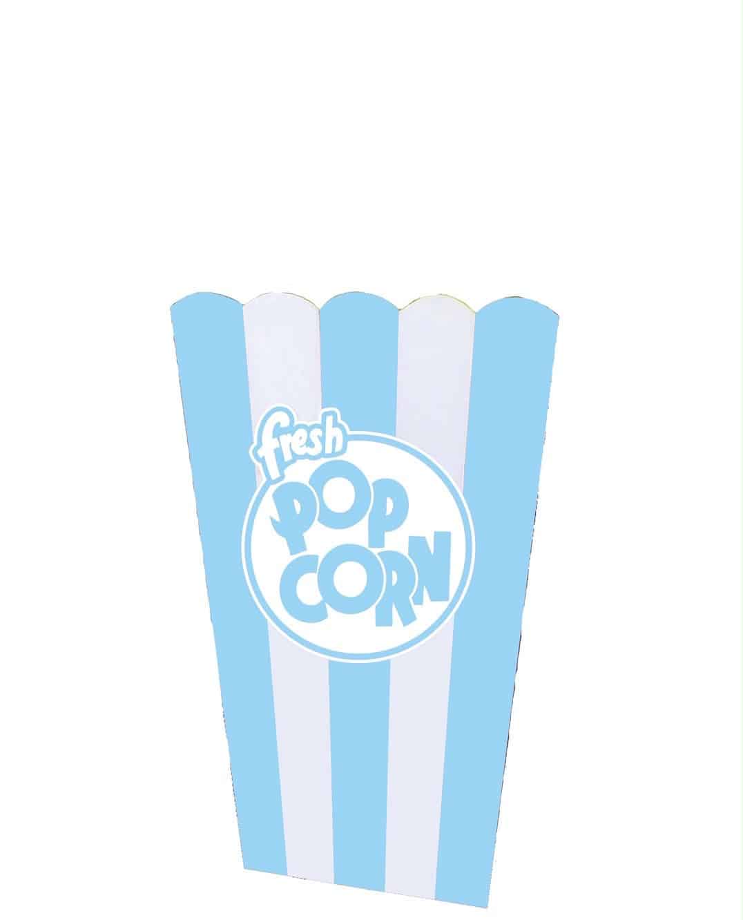 Mini Table Top Blue Popcorn Box | Rental Mini Table Top Blue Popcorn Box | Rental