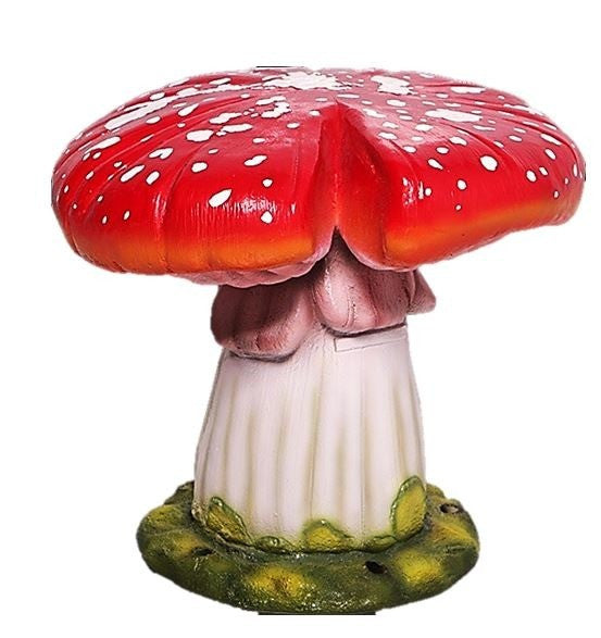 Red & White Top Mushroom Stool | Rental Red & White Top Mushroom Stool | Rental