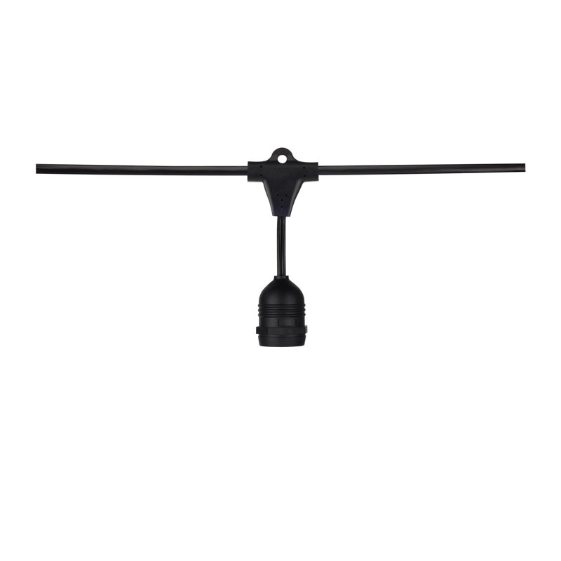 Part – 48′ Black String C9 – Large String Light Strand Only | Used – Purchase | Rental