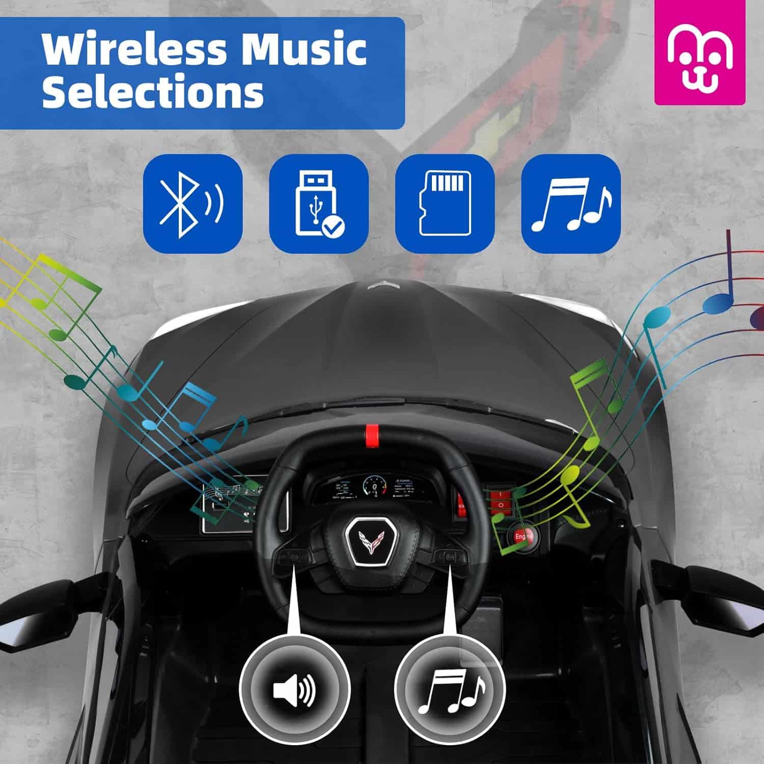 12V Toyota SUV Power Wheels Jeep with Parental Remote Control 4WD Ride on Toys for Kids 4-8 Electric Car to Drive, Spring Suspension, 3 Speeds, LED Lights, Bluetooth- Khaki | Rental