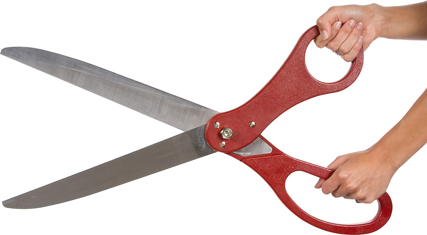 25″ Deluxe Grand Opening Scissors – Maroon | Rental