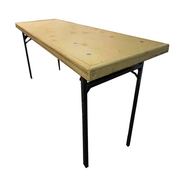 Expo Table | Wood | Rectangle | 4′ x 24″ | Used – Purchase | Rental