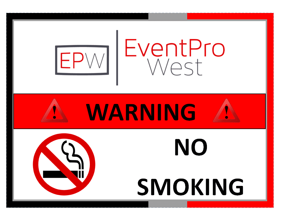 8.5″ x 11″ No Smoking Sign – Laminated | Rental