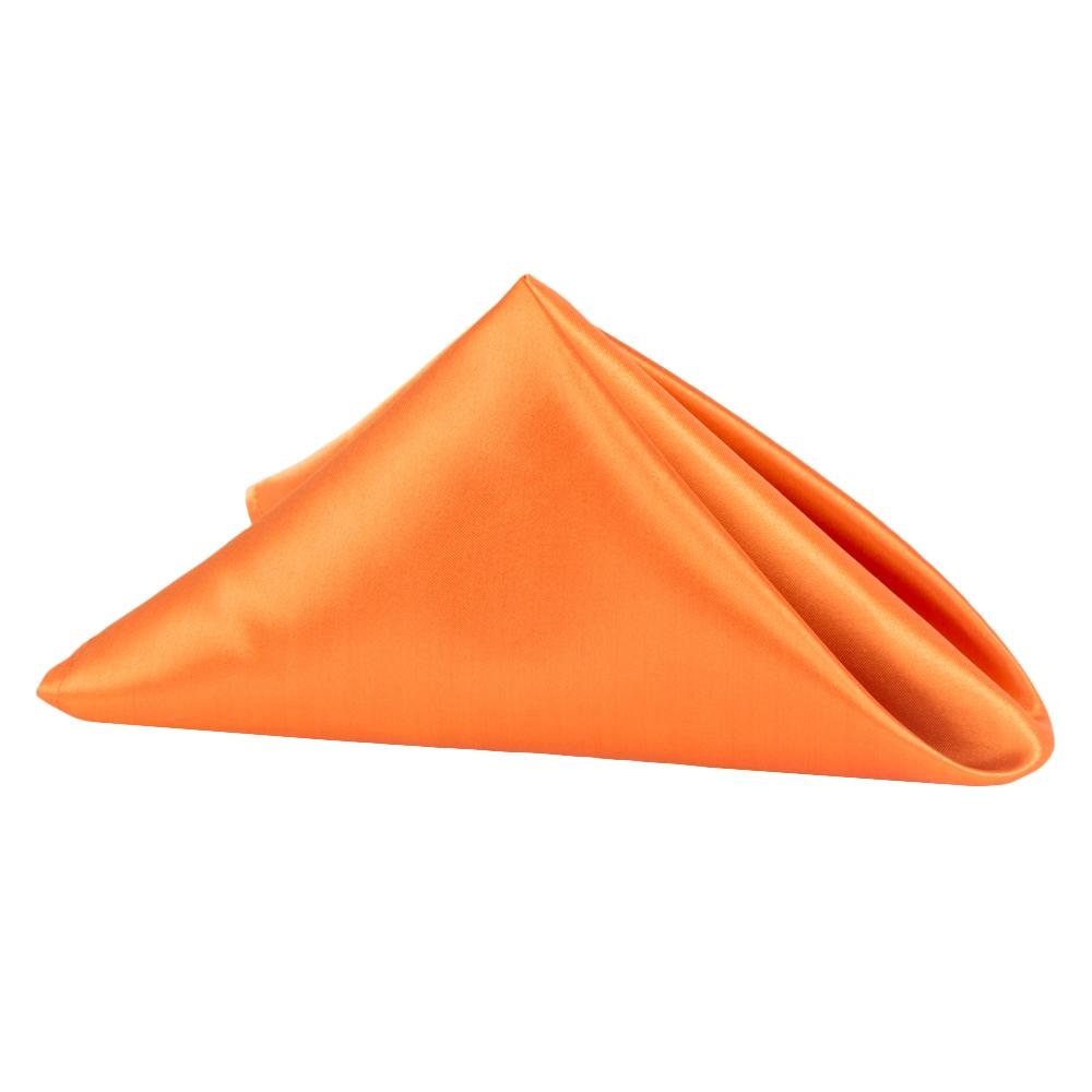 Satin Napkin 20″x20″ – Burnt Orange | Used – Purchase | Rental Satin Napkin 20″x20″ – Burnt Orange | Used – Purchase | Rental