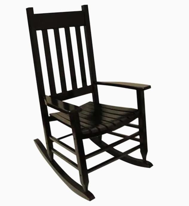 Rocking Chair – Black Wooden Rocking Chair Prop | Used – Purchase | Rental