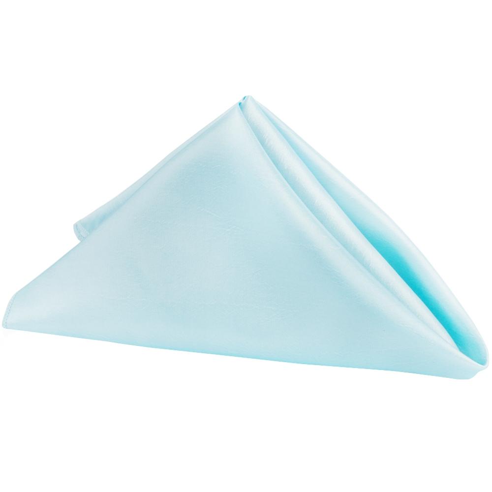 Taffeta Napkin 20″x20″ – Baby Blue | Used – Purchase | Rental Taffeta Napkin 20″x20″ – Baby Blue | Used – Purchase | Rental