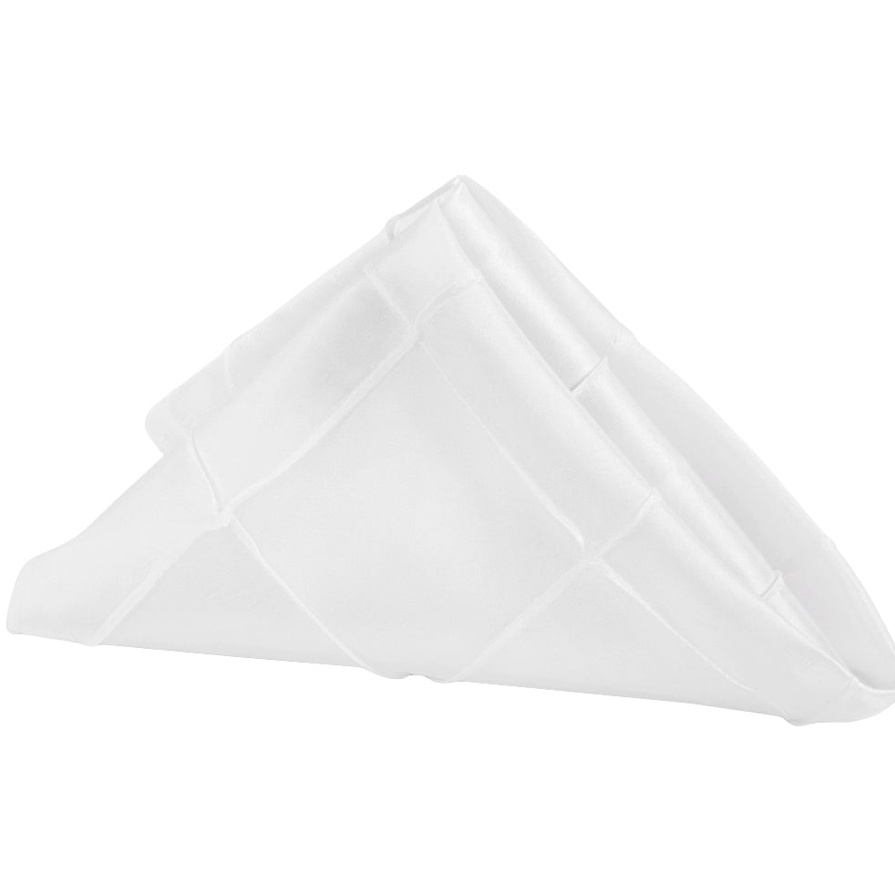 Taffeta Pintuck | Napkin 20″x20″ – White | Used – Purchase | Rental Taffeta Pintuck | Napkin 20″x20″ – White | Used – Purchase | Rental
