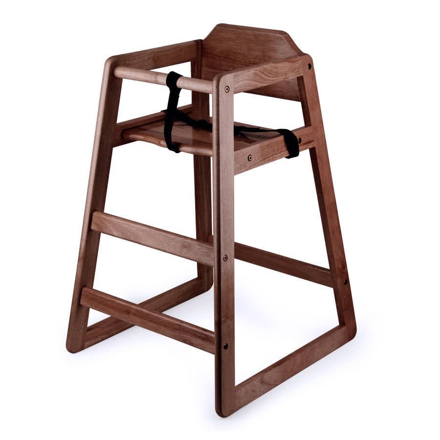 High Chair – Wood High Chair – Dark Wood – Kids | Used – Purchase | Rental