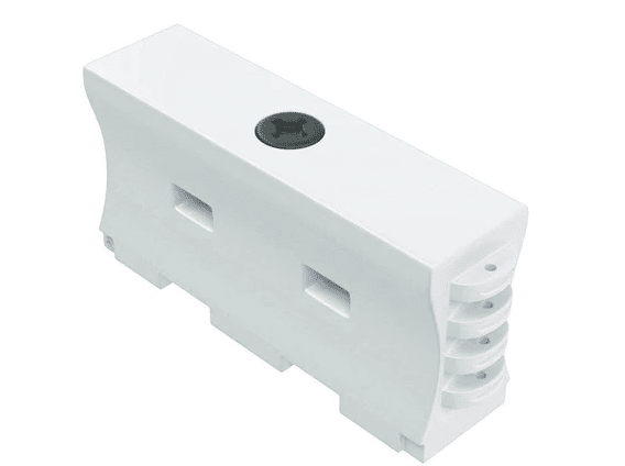 Water Wall Construction Jersey Barrier – 32 in. H x 72 in. L x 18 in. W, 80 lbs – White | Rental Water Wall Construction Jersey Barrier – 32 in. H x 72 in. L x 18 in. W, 80 lbs – White | Rental