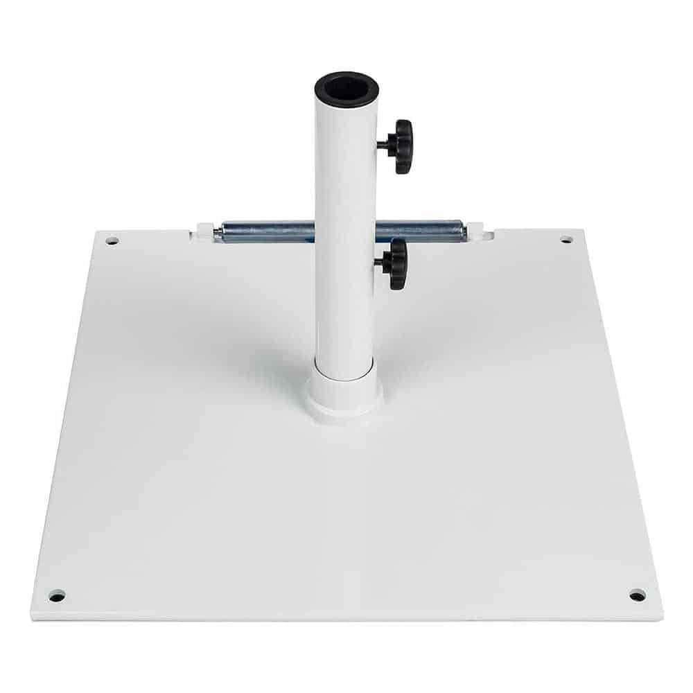 24″ x 24″ Metal Umbrella Base Stand – White | Rental 24″ x 24″ Metal Umbrella Base Stand – White | Rental