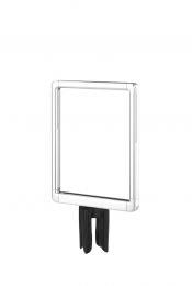 Part – White Plastic Post Stanchion Vertical Sign Holder | Rental
