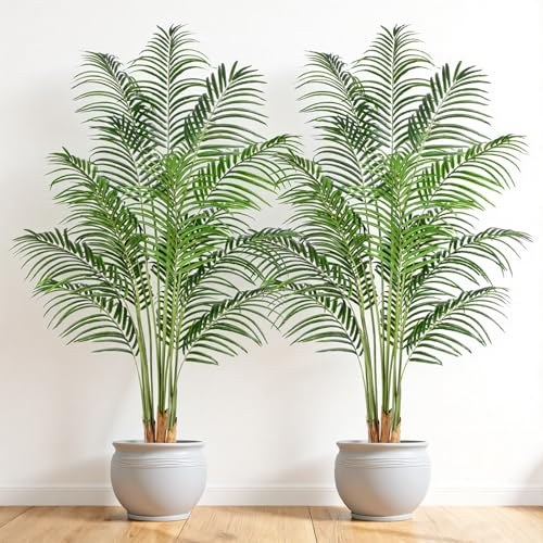 Keeplush Artificial Palm Tree 6ft Tall Fake Palm Tree Indoor Decor with 18 Trunks and Real Bark Design Faux Tropical Areca Palm Silk Floor Plant in Pot for Home Office Living Room | Rental Keeplush Artificial Palm Tree 6ft Tall Fake Palm Tree Indoor Decor with 18 Trunks and Real Bark Design Faux Tropical Areca Palm Silk Floor Plant in Pot for Home Office Living Room | Rental