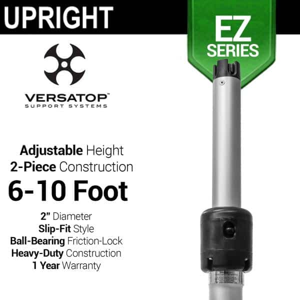 EZ Series – 2-Piece Adjustable Upright w/Slip-Lock (6ft-10ft) w/ Versatop™ | Rental