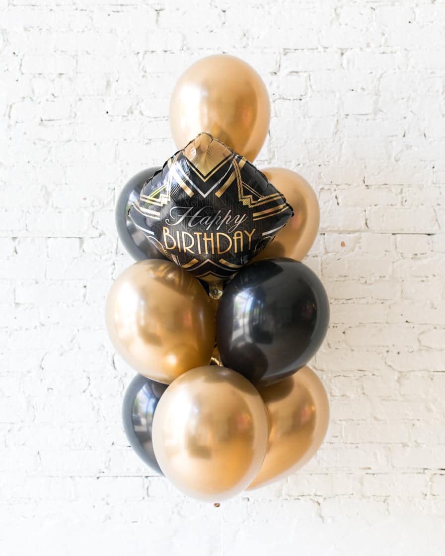 Couture – Happy Birthday Foil and 11in Balloons – bouquet of 10 | Purchase Couture – Happy Birthday Foil and 11in Balloons – bouquet of 10 | Purchase