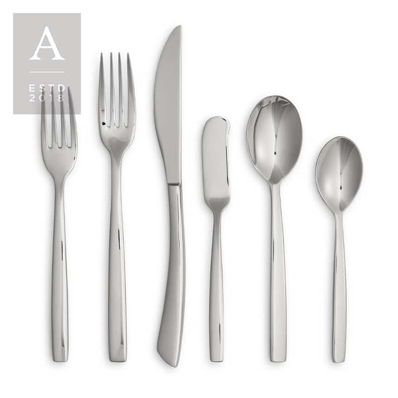 Arco Stainless Mirror Flatware Collection | Rental