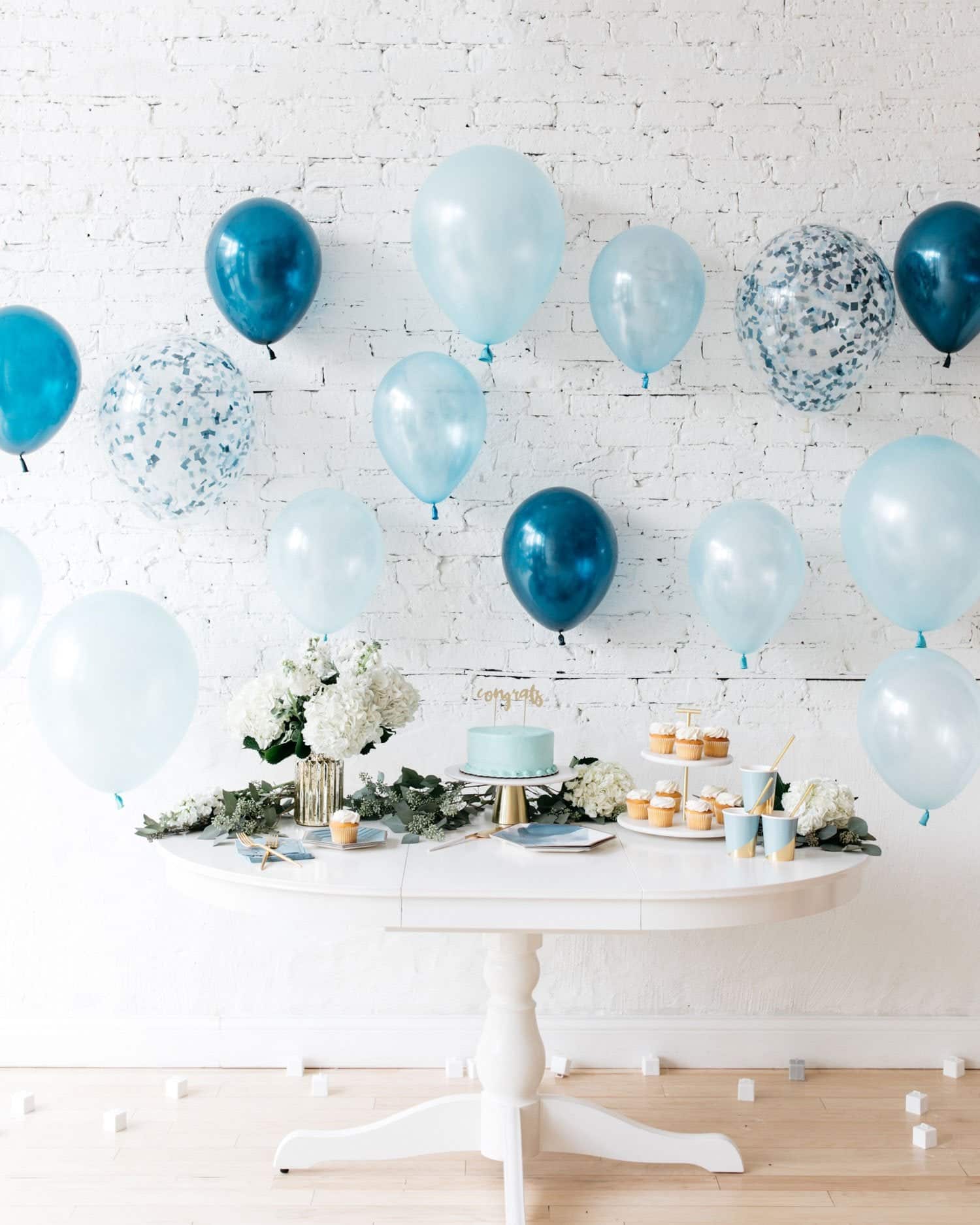 Shades of Blue Palette Individual Balloon Backdrop – set of 15 | Rental Shades of Blue Palette Individual Balloon Backdrop – set of 15 | Rental