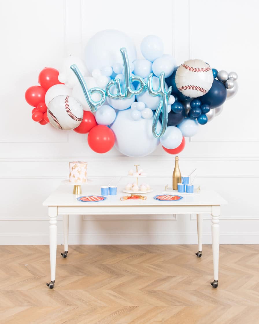 Baseball – BABY Balloon Backdrop Install Piece | Rental Baseball – BABY Balloon Backdrop Install Piece | Rental