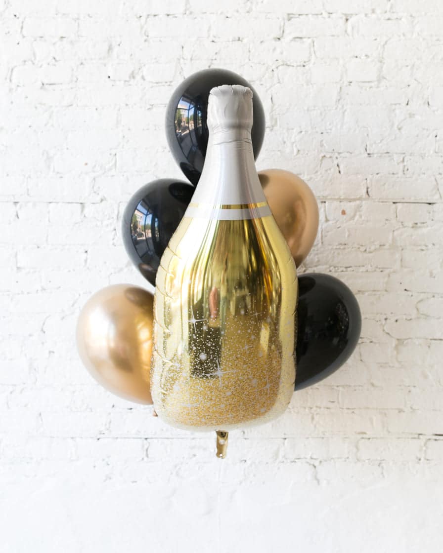 Couture – Champagne Foil and 11in Balloons – bouquet of 7 | Purchase Couture – Champagne Foil and 11in Balloons – bouquet of 7 | Purchase