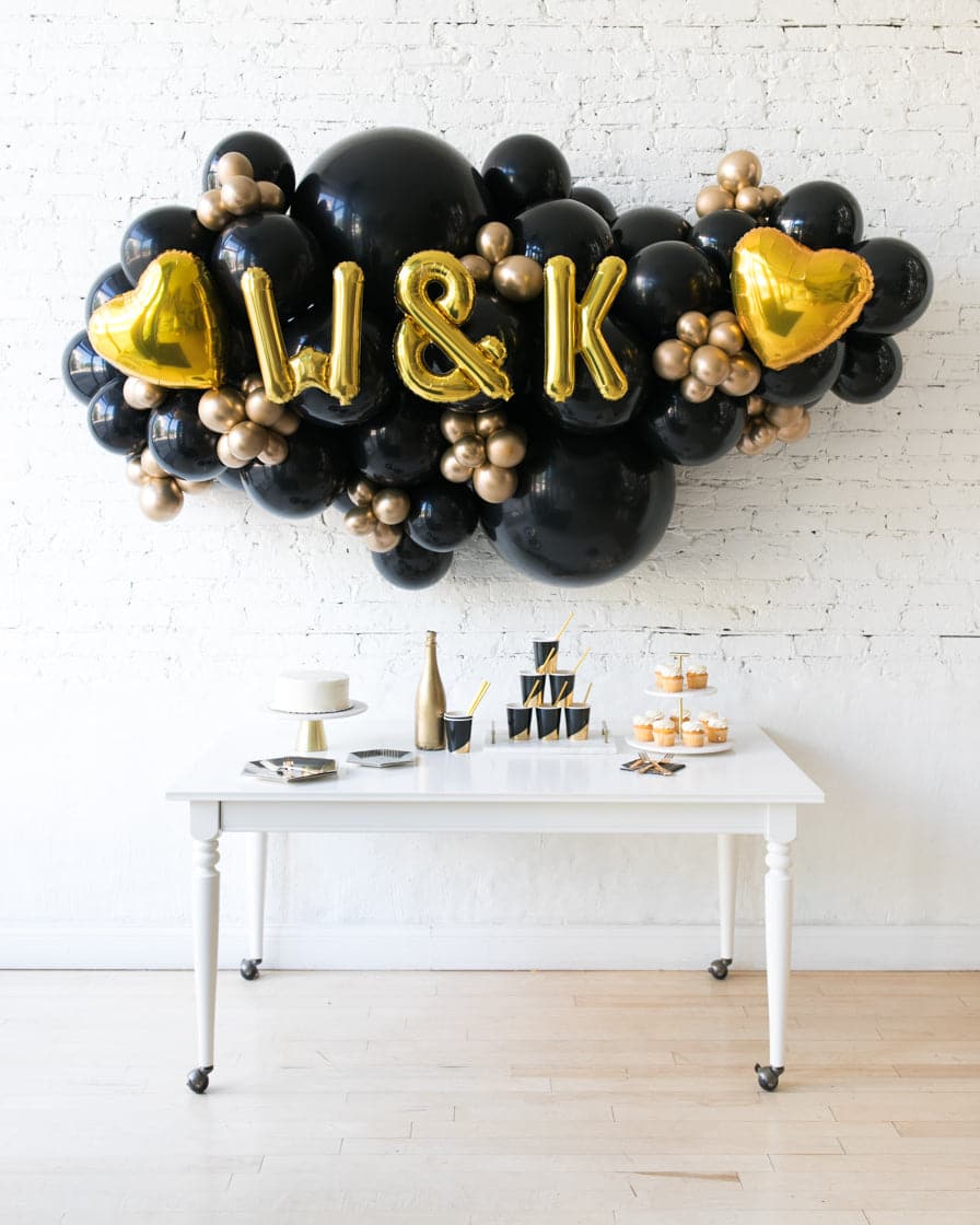 Couture – Personalized Backdrop Balloon Garland Install Piece – 6ft | Rental Couture – Personalized Backdrop Balloon Garland Install Piece – 6ft | Rental