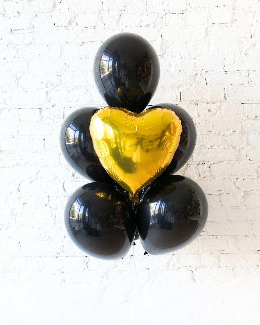 Couture – Heart Foil and 11in Balloons – bouquet of 7 | Purchase Couture – Heart Foil and 11in Balloons – bouquet of 7 | Purchase