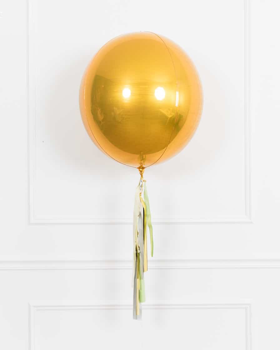 Botanical – 21in Orb Foil Balloon with Half-Tassel | Purchase