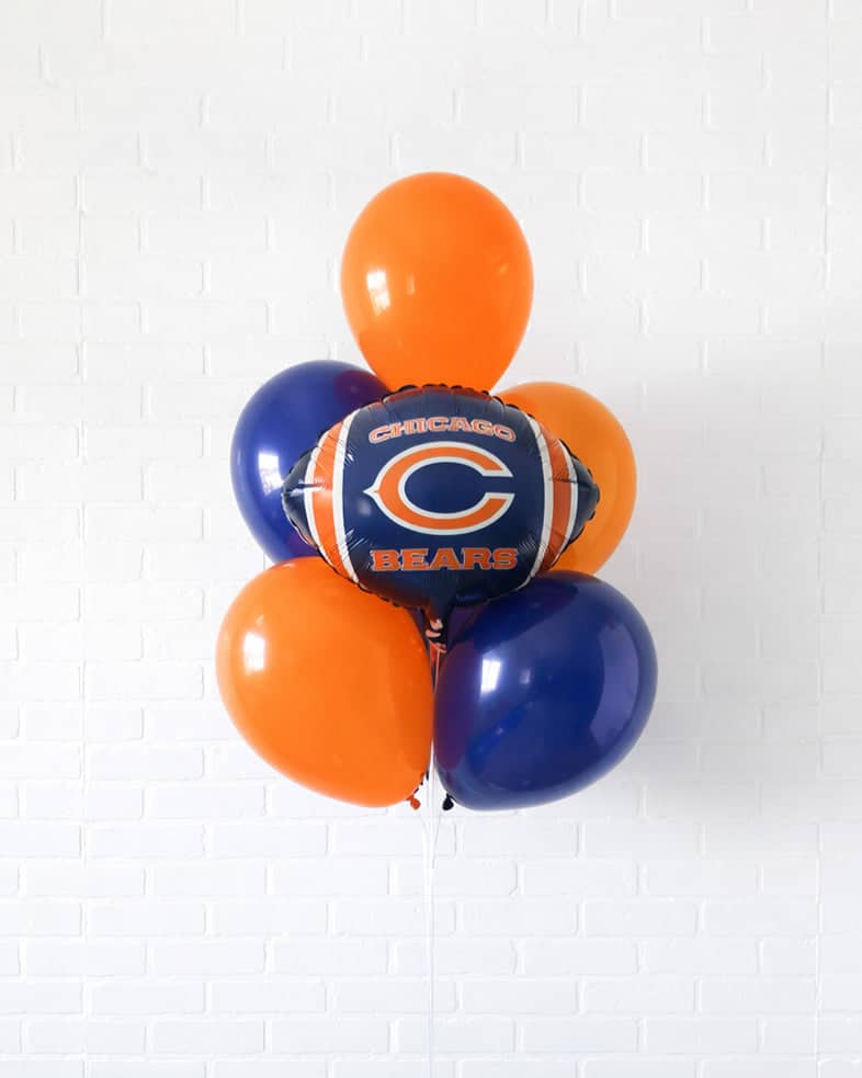 Chicago Football – Bears Foil and 11in Balloon Bouquet | Purchase Chicago Football – Bears Foil and 11in Balloon Bouquet | Purchase
