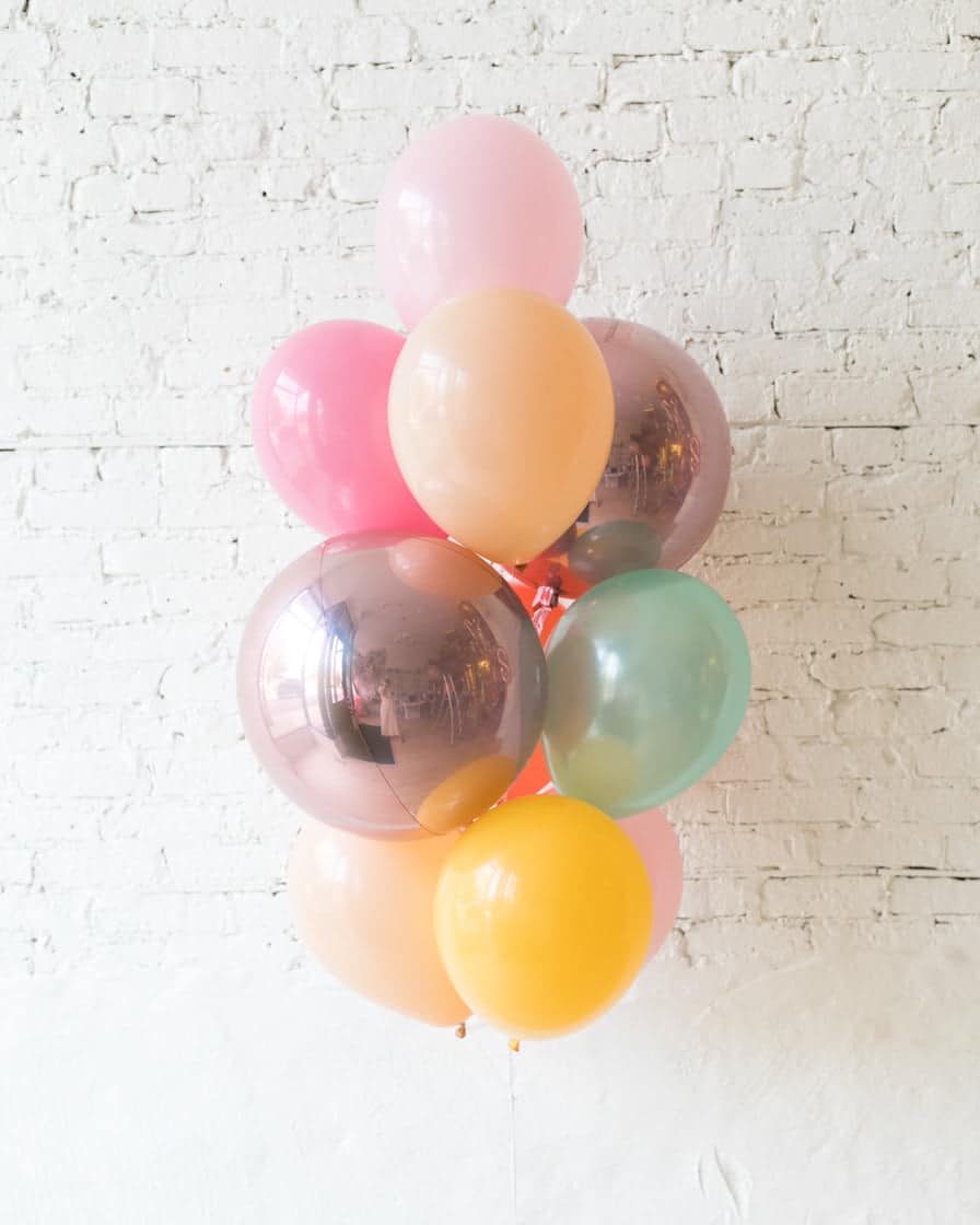 Colorful Bloom – Orbs and 11in Balloons – bouquet of 10 | Purchase Colorful Bloom – Orbs and 11in Balloons – bouquet of 10 | Purchase