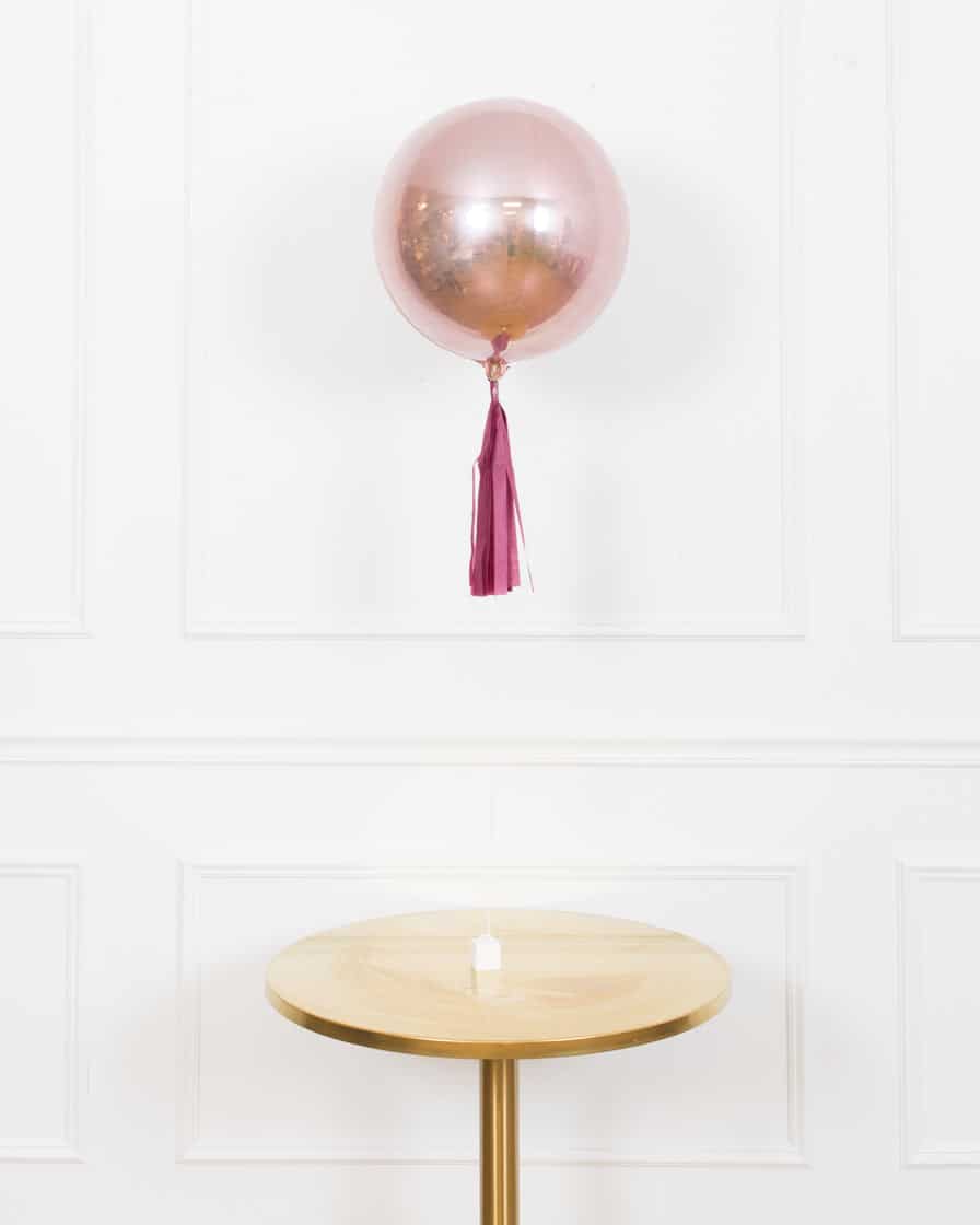 Bridal Office Party – 16in Orb Centerpiece with Skirt | Rental Bridal Office Party – 16in Orb Centerpiece with Skirt | Rental