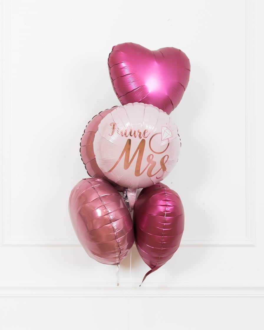 Bridal Office Party – All Foil Balloons – Bouquet of 5 | Rental Bridal Office Party – All Foil Balloons – Bouquet of 5 | Rental