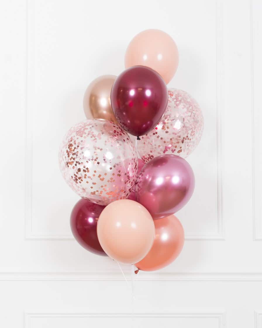 Bridal Office Party – Confetti and 11in Bouquet of 10 | Rental Bridal Office Party – Confetti and 11in Bouquet of 10 | Rental