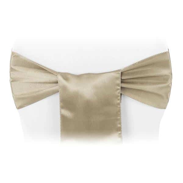 Sleek Satin Sash 6″ x 108″ – Taupe | Rental Sleek Satin Sash 6″ x 108″ – Taupe | Rental