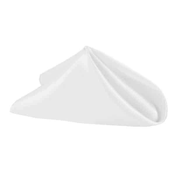 Sleek Satin Napkin 20″x20″ – White | Rental