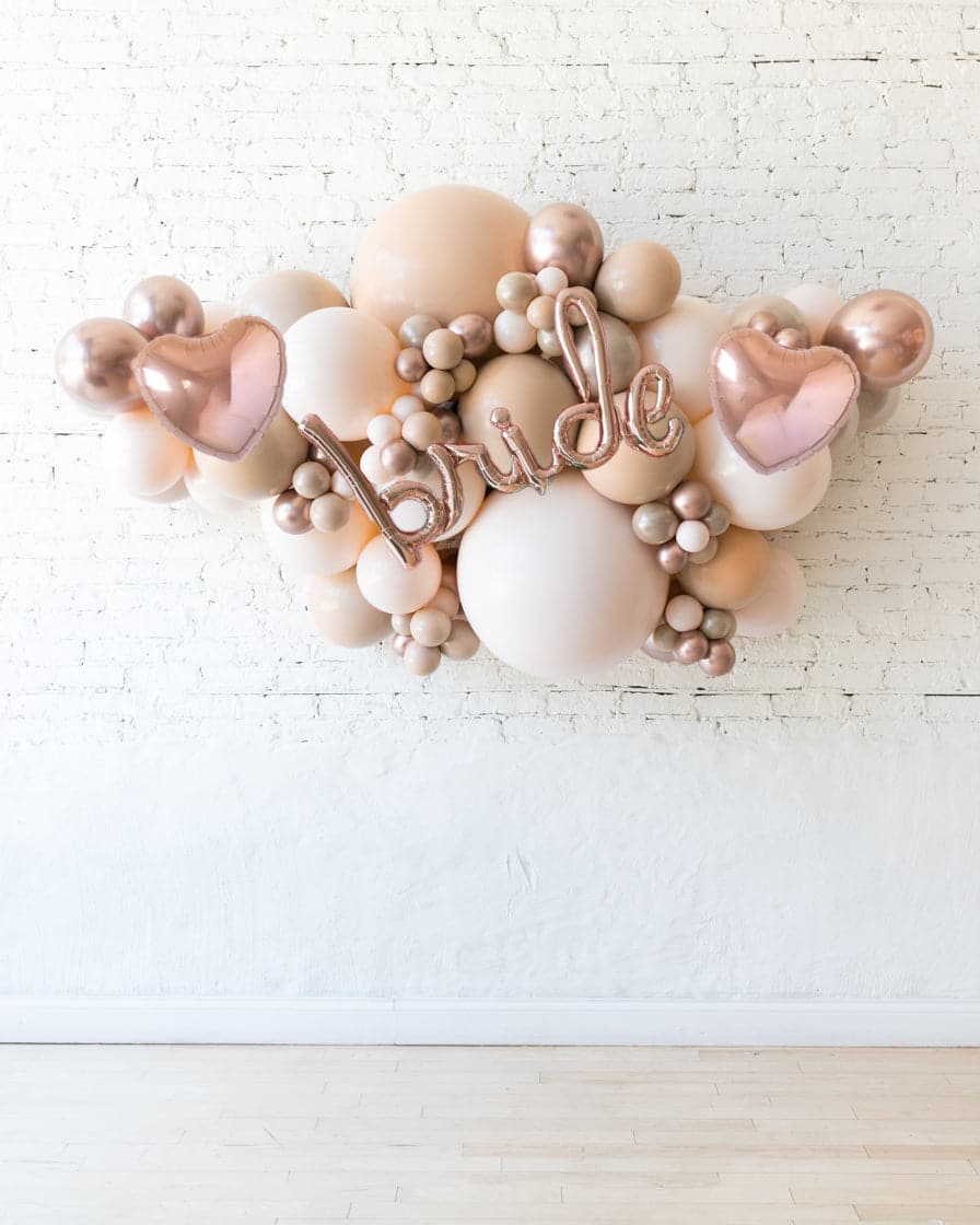 Customizable – BRIDE Backdrop Balloon Garland Install Piece | Rental Customizable – BRIDE Backdrop Balloon Garland Install Piece | Rental